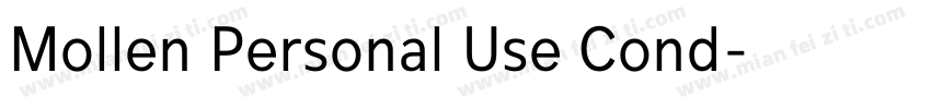 Mollen Personal Use Cond字体转换